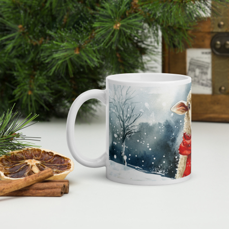 Cana ceramica Craciun 330 ml (11 oz) – design festiv, rezistenta [2]