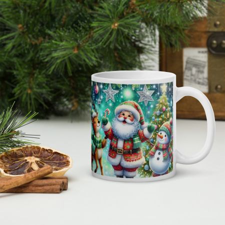 Cana Craciun 11 oz / 330 ml – ceramica – model festiv [2]