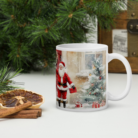 Cana ceramica Craciun 330 ml (11 oz) – design festiv, rezistenta [3]