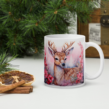 Cana Craciun 11 oz / 330 ml – ceramica – model festiv [1]