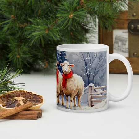 Cana ceramica Craciun 330 ml (11 oz) – design festiv, rezistenta [3]