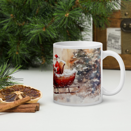 Cana ceramica Craciun 330 ml (11 oz) – design festiv, rezistenta [3]