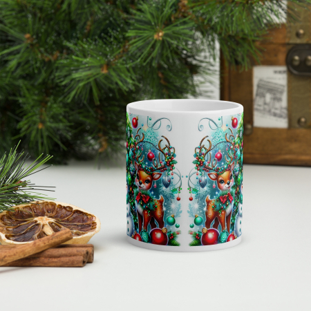Cana Craciun 11 oz / 330 ml – ceramica – model festiv [2]