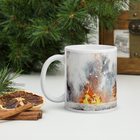 Cana ceramica Craciun 330 ml (11 oz) – design festiv, rezistenta [3]