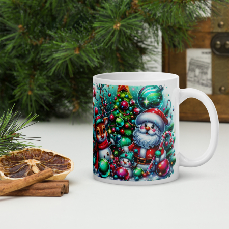 Cana Craciun 11 oz / 330 ml – ceramica – model festiv [2]