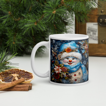 Cani tematice Craciun Engros - Cana Craciun 11 oz / 330 ml – ceramica – model festiv