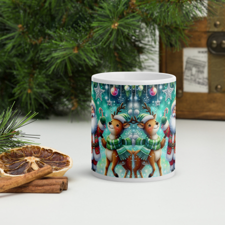 Cana Craciun 11 oz / 330 ml – ceramica – model festiv [1]