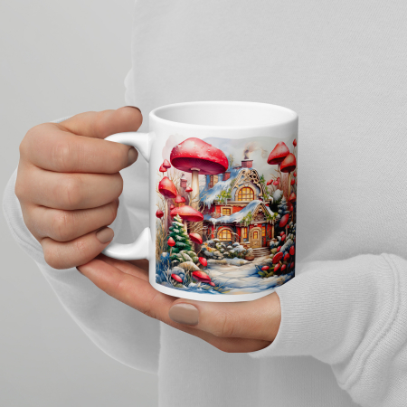 Cana Craciun 11 oz / 330 ml – ceramica – model festiv [3]