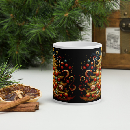 Cana Craciun 11 oz / 330 ml – ceramica – model festiv [2]
