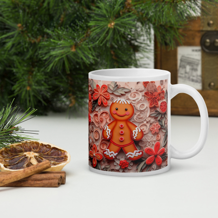 Cana Craciun 11 oz / 330 ml – ceramica – model festiv [1]