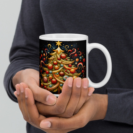 Cana Craciun 11 oz / 330 ml – ceramica – model festiv [3]