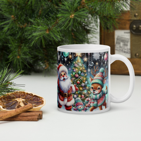 Cana Craciun 11 oz / 330 ml – ceramica – model festiv [1]