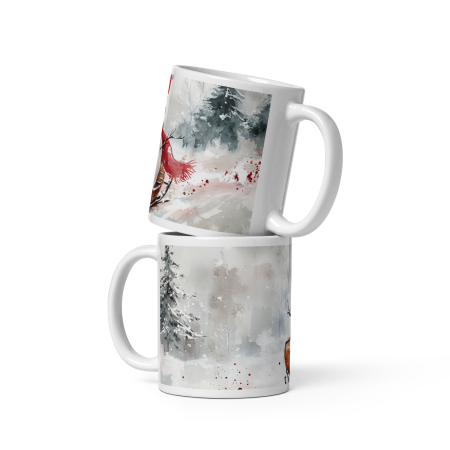 Cana ceramica Craciun 330 ml (11 oz) – design festiv, rezistenta [1]