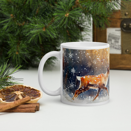 Cani tematice Craciun Engros - Cana Craciun 11 oz / 330 ml – ceramica – model festiv