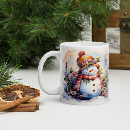 Cani tematice Craciun Engros - Cana Craciun 11 oz / 330 ml – ceramica – model festiv