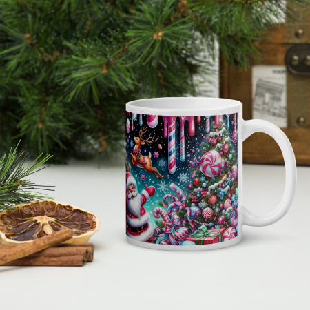 Cani tematice Craciun Engros - Cana Craciun 11 oz / 330 ml – ceramica – model festiv