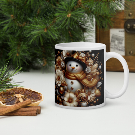 Cani tematice Craciun Engros - Cana Craciun 11 oz / 330 ml – ceramica – model festiv