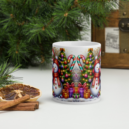 Cana Craciun 11 oz / 330 ml – ceramica – model festiv [2]