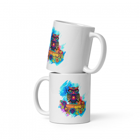 Cana ceramica cu ilustratie simbolica – Design inedit si expresiv – 330 ml [1]