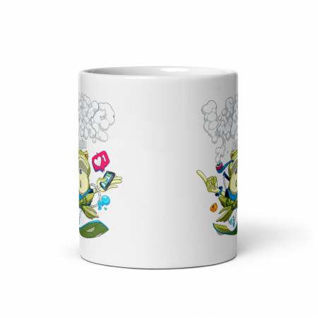 Cana ceramica cu ilustratie simbolica – Design inedit si expresiv – 330 ml [4]