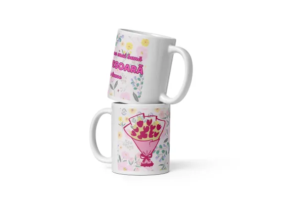 Articole pentru Casa Engros - Cana ceramica cu mesaj pentru persoane speciale – Un dar cu semnificatie – 330 ml 