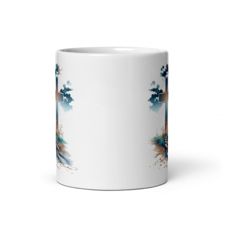 Cana ceramică cu simbol al credinței – Cadou special – 330 ml  [4]