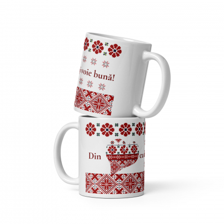Cana personalizată – Cadou special cu motive tradiționale – 330 ml (11 oz)  [1]