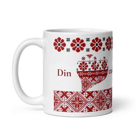 Cana personalizată – Cadou special cu motive tradiționale – 330 ml (11 oz)  [3]