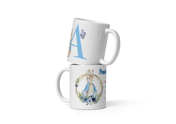 Articole pentru Casa Engros - Cana personalizata, Initiala A - Cadou Special de Paste – 11 oz. 330 ml 