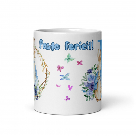 Cana personalizata, Initiala L - Cadou Special de Paste – 11 oz. 330 ml  [4]