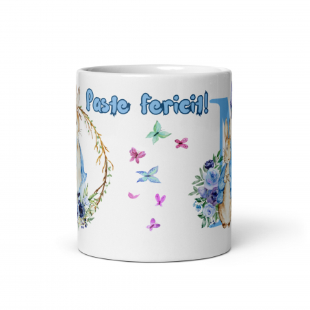 Cana personalizata, Initiala M - Cadou Special de Paste – 11 oz. 330 ml  [4]