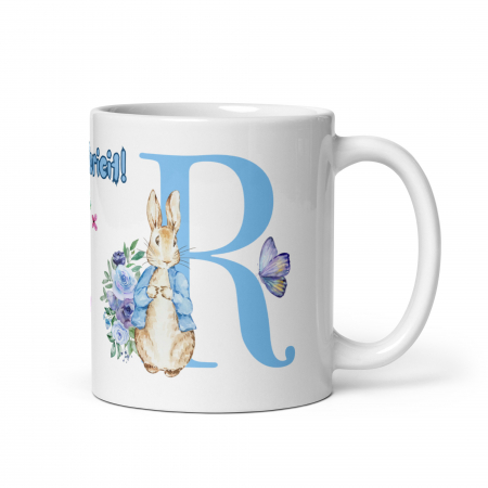 Cana personalizata, Initiala R - Cadou Special de Paste – 11 oz. 330 ml  [3]