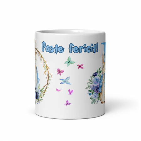 Cana personalizata, Initiala R - Cadou Special de Paste – 11 oz. 330 ml  [4]