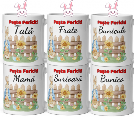 Cana personalizata mix pentru Femei si Barbati – Cadou Special de Paste – 330 ml (11 oz)  [1]