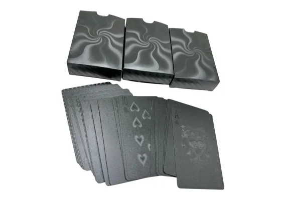 Articole pentru copii Engros - Cărți de joc Premium Black Gold – Design luxos, calitate superioară pentru colecționari și pasionați, 