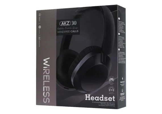 Electronice, Auto & Telefoane Engros - Casti wireless AKZ30, autonomie 5h, raza acțiune pana la 10m, stereo jack 