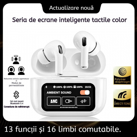 Căști Wireless Bluetooth PRO – Sunet inteligent și tehnologie avansată  [3]