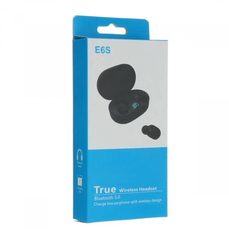 Casti wireless E6S, 3.7v, semnal pana la 10m, autonomie 3.5h  [1]