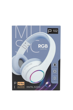 Casti Wireless P102 Bluetooth 5.3 RGB Hi-Res Audio – Autonomie 40h Microfon [1]