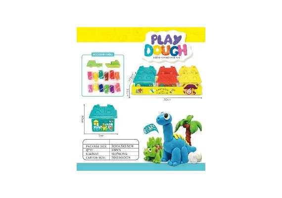 Articole pentru copii Engros - Casuta Play Dough cu Plastilina si Accesorii - 34 Piese 