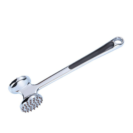 Articole pentru Casa Engros - Ciocan pentru snitele si carne , din aliaj de zinc, maner antialunecare, doua capete, 22 cm, argintiu