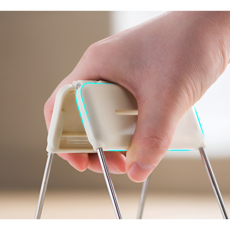 Clema pentru Boluri, , Anti-Alunecare, din Silicon, de Uz Casnic, Rezistent la Temperaturi Inalte, 17.6x11.5x5.15cm, Gri [10]