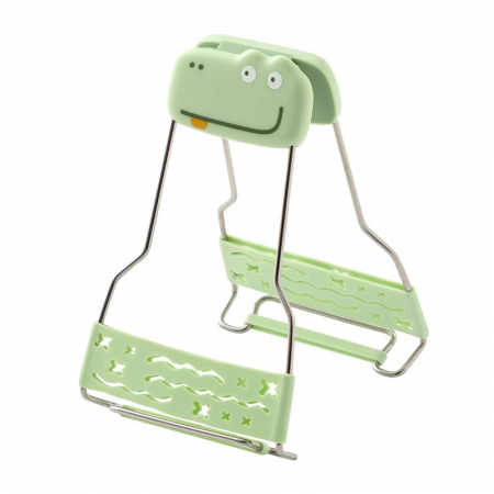 Articole pentru Casa Engros - Clema pentru Boluri Creativa, , Anti-Alunecare, din Silicon, de Uz Casnic, Rezistent la Temperaturi Inalte, Model Animat, 19x12 cm, Verde