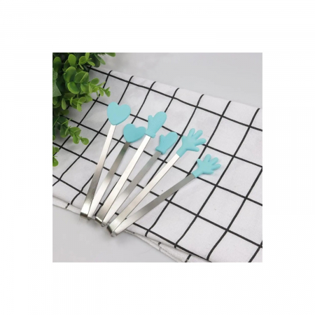 Cleste Creativ pentru Mancare, , Model Manusi din Silicon, 14.5x3 cm, Rezistent la Temperaturi Inalte si Coroziune, Albastru [3]