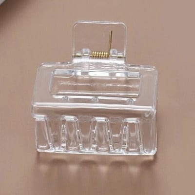 Clește de Păr Mărime Medie 5cm, Model Transparent, Diverse Culori, Cu Etichetă pentru Expunere |  [2]