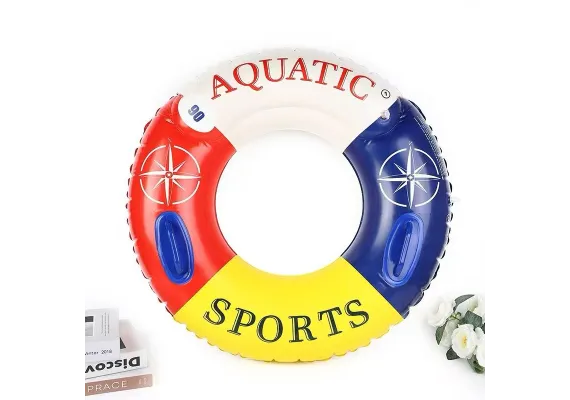 Articole pentru copii Engros - Colac de Salvare Plaja 100 cm - Design Multicolor pentru Distractie si Relaxare Totala, 