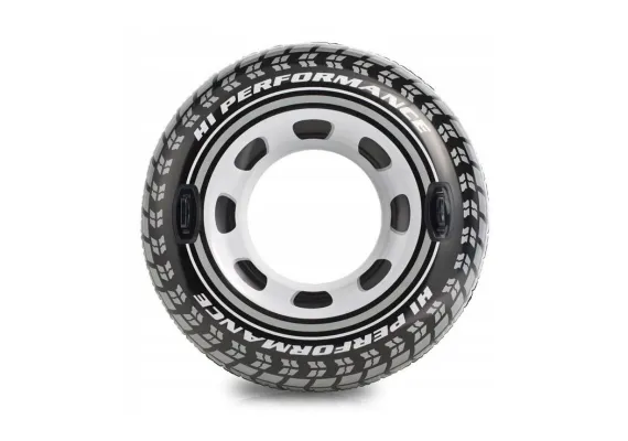 Articole pentru copii Engros - Colac Gonflabil 100 cm – Model Cauciuc, cu Manere, Durabil si Sigur, 