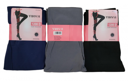 Colant cu talpa pentru dama, gros, lycra, vatuit pe interior, marimi mari, diverse culori,  [1]