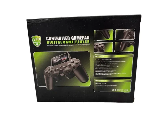 Articole pentru copii Engros - Consola Portabila cu 520 Jocuri Clasice – Gamepad cu Ecran, Functie TV-Out, Baterie Reincarcabila, Model S10, 