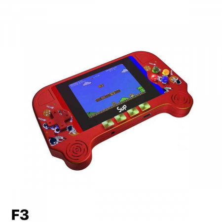 Consolă portabilă Retro Classic Game F3 de culoare rosu – Gaming vintage într-un design modern,  [1]